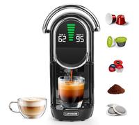 Magician1 Mini Multi-Capsule Coffee Machine 5-in-1 for Nespresso, Dolce Gusto, Starbucks, ESE 44mm Pods, A Modo Mio and Ground Coffee, 20Bars, 1450W, Hot & Cold Brew Espresso Machine for Home Dorm