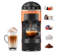 Magician2 Coffee Pod Machine 5-in-1 for Nespresso, Dolce Gusto, Starbucks, ESE 44mm, Lavazza A Modo Mio, Ground Coffee | 20Bars, 1.2L, LED Touchscreen | Espresso Coffee Machine for Home & Office