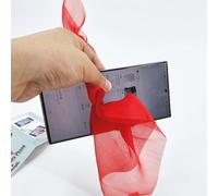 Magician's Silk Thru Phone Magic Trick Penetrate Any Phone with Cloth Mentalism Hanky Scarf Through Mobile Illusions Gimmicks