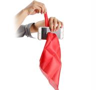 Magician's Silk Thru Phone Trick, Close-Up Stage Magic Tricks Props, Penetrate Any Phone With Cloth Mentalism Hanky, Scarf Through Smartphone Mobile Screen Illusion Gimmick