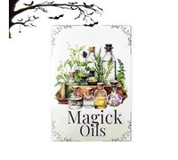 Magick Oils Quick Reference Book | 54 Attributes, 2026 Upgraded Kitchen Witch Spells And Herbs Magic Guide, Rich content 35-Page Relationships & Uses Spiritual Practice Book Gifts