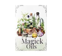 Magick Oils Quick Reference Book | 54 Attributes, Relationships & Uses | Kitchen Witch Spells & Herb Magic Guide, Beginner Witches and Herbal Recipes, Magic Book of Essential Oils for Beginners Gift