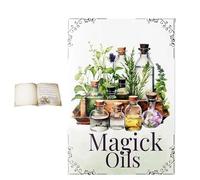 Magick Oils Quick Reference Book | 54 Attributes, Relationships & Uses | Kitchen Witch Spells & Herb Magic Guide, Essential Guide for Daily Spiritual Practice for Kitchen Witches & Novices