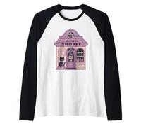Magick Shoppe Enchanted Witchy Storefront Raglan Baseball Tee