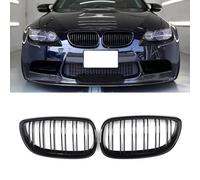 MAGICKIT E92 Radiator Grille for BMW 3 Series E92 E93 M3 Coupe 2006-2009 Front Double Slat Kidney Grill Gloss Black Grills