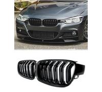 MAGICKIT F30 Front Grille for BMW 3 Series F30 F31 F35 318d 320d 330d 320i 328i 335i 335i xDrive Kidney Grilles Gloss Black Double Slat Grill 2012-2018