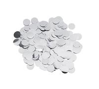 MAGICLULU 1 Pack Round Aluminium Foil Confetti Silver Table Scatters for Party Decorations Balloon Filler and Event Atmosphere Creation Reusable Shiny Confetti