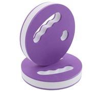 MAGICLULU 1 Pair Purple White Eva Foam Swimming Exercise Discs Hand Held Water Weights Pool Fitness Equipment for Adult Swimming Aerobic and Arthritis Water Workout