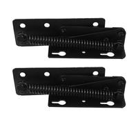 MAGICLULU 1 Pair Spring Loaded Lift up Hinge 85-Degree Vertical Folding Door Spring Support Hinge for Cabinet Doors and Sofas, Drop Down Self-Locking Hardware