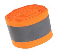 MAGICLULU 1 Roll Reflective Strip Safety Strip Fabric Tape High Visibility Orange Polyester Retains Structural Integrity User-friendly Design for Dog Collars Vests Nighttime Walks