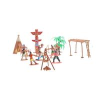 MAGICLULU 1 Set Aboriginal Figurines Miniature Models for Table Decorations Tribe Adornments Premium Fine Workmanship for Scene Layouts