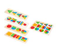 MAGICLULU 1 Set Geometric Sorting Puzzle - Shape Pairing & Color Sorter - Montessori Matching Board STEM Toy for Toddlers Early Education Math Fraction Learning - Home & Preschool Use