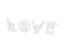 MAGICLULU 1 Set Love Angel Resin Ornaments Creative Letter Statue Decor for Weddings Home and Special Occasions for Engagements Birthdays and Valentine Day Celebrations