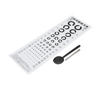 MAGICLULU 1 Set Standard Eye Chart Visual Eye Exam Chart with Occluder Telescopic Rod PVC Material for Accurate Vision Testing for Home Decor Clinical Use