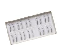 MAGICLULU 10 Pairs Eyelash Extensions Practice Lashes with Pre-adhesive Artificial Hair Strips for Training and Styling Options Suitable for Eyelash Extension Application Teaching