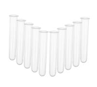 MAGICLULU 10 Pcs Acrylic Clear Test Tubes for Plant Propagation and Scientific Experiments Transparent Reusable Hydroponic Sample Tubes for Home and Office with Precise Sizing