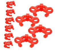MAGICLULU 10 Pcs Laboratory Plastic Conical Interface Keck Clamp for Glass Ground Precision Stable Chemistry Lab Clamps for Organic Synthesis and Purification Secure Connection Random Color