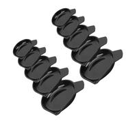 MAGICLULU 10 pcs Plastic Weighing Pans for Digital Scale Portable Lightweight Powder Weighing Trays Stackable Storage Practical Sample Handling Plates for Accurate Gram Measurements
