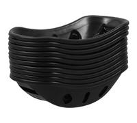 MAGICLULU 10 Pcs Soft Chin Pad Chin Cup Pad Construction Hard Hat Accessories Black Tpr Material Enhances Safety Comfort and Stability for Activities like Hitting and Running