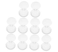 MAGICLULU 10 Pcs Transparent Eyelash Storage Box with Gemstone Design Thickened Acrylic Lash Organizer for Travel and Daily Makeup Compact Lash Holder for Professionals and Beauty
