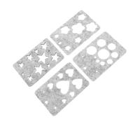 MAGICLULU 10 Set Needle Felting Applique Mold Kit for Beginners Wool Felt Shaping Stencil Patterns DIY Craft Supply with Woolcraft Templates for Home Decoration and Making