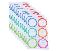 MAGICLULU 10 Sheets Removable Canning Labels for Mason Jars Writable Self Adhesive Stickers for Containers for Food Cosmetics and Pharmaceuticals Design for Long Term Use