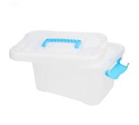 MAGICLULU 100 Laundry Pod Plastic Box with Handle Hexagonal Storage Box 7.86x5.89x4.32in Pp Minimalist Easy to Clean Convenient Storage Laundry Room Organization