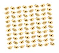 MAGICLULU 100 Pcs Golden Plastic Ingot Figurines with Realistic Design for Desktop Decor and Office Adornment, Creative Chinese Wealth Ornaments to Attract Good Fortune and Luck Element
