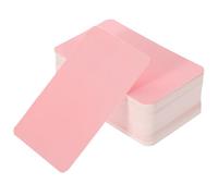 MAGICLULU 100 Pieces Pink Thickened Multi-Function Blank Note Cards Portable Word and Graffiti Cards for DIY Messages, Tags, and Scrapbooking in Office and School Use