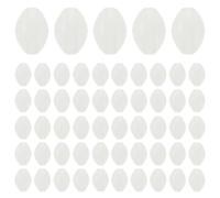 MAGICLULU 1000pcs Glow Beads for Fishing Lines and Leaders, Oval Hard Plastic Luminous Beads in White, 3x4mm Size with Enhanced Bait Visibility and Wear Resistance for Ice Fishing