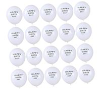 MAGICLULU 100pcs 12 Letter Printing Balloons Fashion Latex Birthday Party Decorations for Home Gatherings for Celebrating with Happy Birth Day Theme