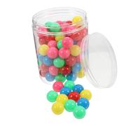 MAGICLULU 100pcs Colorful Hollow Plastic Counting Balls for Math Probability Games Educational Manipulatives Safe Gumballs for Marble Run