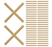 MAGICLULU 100pcs Copper Floral Wire Stems Connecting Tubes for Flower Stems, Optimized for Basket Weaving and Outdoor Decorative Applications, Enhancing Stability with Sturdy Copper Material