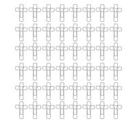 MAGICLULU 100pcs Cross Paperclips Heart Shaped Metal Clips Decorative Novelty Silver Paper Management for Giftgiving and Notebook Use