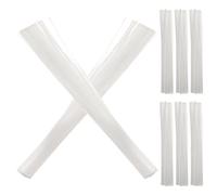 MAGICLULU 100pcs Fibre Nail Extension Kit with Adjustable Natural Effect White Fibres Flexible Nail Lengthening Tools for Personal DIY and Salons