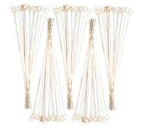 MAGICLULU 100pcs Gold Metal Wire Floral Card Holders Photo Clip Sticks for Wedding Bouquet Table Centerpiece Place Cards Shower Party Favor