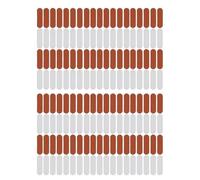 MAGICLULU 100pcs Handmade PU Leather Labels for Clothing, Blank Sew On Tags for Hat Brims, Bags, Knit Scarves, Sweaters, Crochet Hats, Craft Embellishments