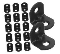 MAGICLULU 100pcs Heavy Duty Black Metal Corner Brackets Iron Shelf Support Braces for Wood Wall Mounted Shelves Reinforced Angle Brackets for Heavy Load Capacity and Sleek Concealed