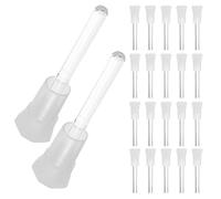 MAGICLULU 100pcs Octagonal Glass Essential Oil Bottles with Observation, 6ml Portable Size Oil Storage Bottles with Glass Applicator Stick for Vanity Desks at Home and Travel