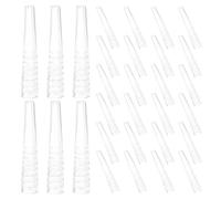 MAGICLULU 100pcs Silicone Tweezer Tip Cover Eyelash Tweezers Point Protector Universal Compatibility Secure Tip Protection Design for Home and Salon Use
