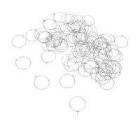 MAGICLULU 100pcs Silver Stainless Steel Earring Hoops with Secure Connection and Unique-Shaped Design for DIY Jewelry Making Supplies and Craft Projects