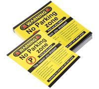 MAGICLULU 100pcs Small Warning Signs Humorous Warning Notes for Cars Paper Effective Reminder Versatile Application Multi Violation Reason Cards for Private Vehicles and Public Parking Areas