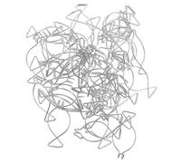 MAGICLULU 100pcs Steel Ceiling Hook Clips Figure 8 Drop Ceiling Hangers Automatic Rebound for Suspended Tile Grid, Office, Wedding and Home Decoration