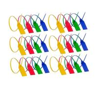 MAGICLULU 100pcs Tamper Self Locking Plastic Security Seals Pull Tight Tags for Container Truck Logistics Packaging Identification Random Color