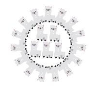 MAGICLULU 100pcs Wooden Alpaca Animal Buttons DIY Craft Decorative Sew Cute Animals for Hats Scarves Backpacks Home Decor