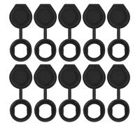 MAGICLULU 10pcs 19mm Door Cam Lock Rubber Covers Waterproof Dustproof Keyed Panel Caps for Distribution Box and Small Lock Protection