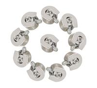 MAGICLULU 10pcs 3-in-1 Zinc Alloy Cabinet Shelf Support Pegs with Eccentric Furniture Connectors and Screw-in Dowel for Wardrobe and Cupboard Storage Rack Assembly