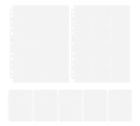 MAGICLULU 10pcs A4 11-Hole 12-Grid Badge Display Pages, Photo Album Sheet Protectors for Badge and Card Collection, Binder Sleeves for Office and Scrapbooking Storage