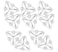 MAGICLULU 10pcs Acrylic Corner Brackets Angle Bracket with Screws Easy to Install Stable Structure for Display Boxes