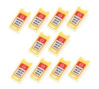 MAGICLULU 10pcs Acrylic Memo Note Holder Clip for Desk Do Not Disturb Table Sign Office Warning Label Organizer Secure Note Management for Work and Study Funny Desk Signs for Coworkers and